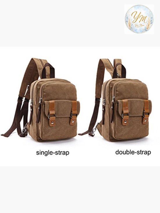 Small Cute Canvas Daypack Backpack Shoulder Bag